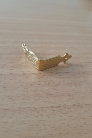 Dekoratif Kutu Kenarı 8 Adet Kutu Sandık Aksesuar Sarı