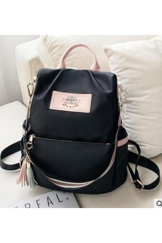 Kadınlar S Super Ateş Kore Sırtçantası Siyah