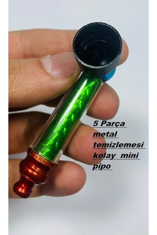Tobacoturk 724Mini Ceplik Metal 4 Renk Pipo 7 CM