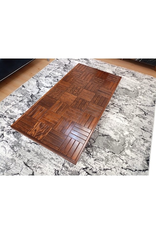 Orta Sehpa Ceviz Renk Çay Kahve Sehpası Klasik 120 X 60 Cm