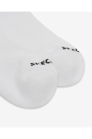 Skechers 6'lı Unisex Yarım Taban Destekli No Show Çorap Unisex Beyaz Çorap S118209-100 Beyaz