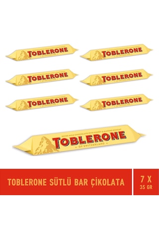 Toblerone Sütlü Bar Çikolata 7 x 35 G