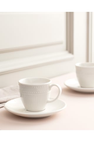 Madame Coco Soleil 2 'li Kahve Fincan Seti Fınc000000005990ml-beyaz