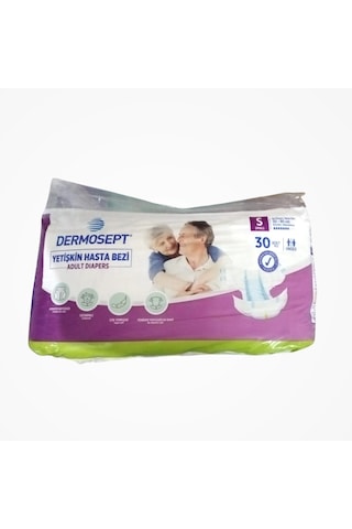 Dermosept Yetişkin Bel Bantlı Hasta Bezi S Small 120 Adet 30'lu 4 Paket S