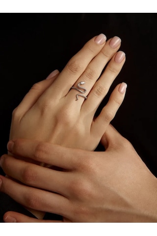 Zoloto Russkih Yılan Yüzük Gümüş 925 25627246 Gri