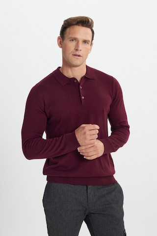 Altinyildiz Classics Erkek Bordo Tüylenme Yapmayan Anti Pilling Kumaş Standart Fit Polo Yaka Triko 4A4923100003BRDM Bordo