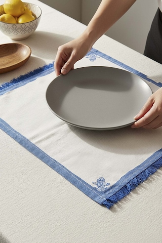 Elysian Blue 6'lı Amerikan Servis Seti Çok Renkli
