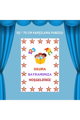 Okuma Bayramı Pano Süsü Okuma Bayramı Hatırası Yazılı Renkli