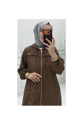 Uslucan Alışveriş İclal Kadın Acı Kahve Takım Tesettür Takım Günlük Rahat Alt Üst Kombin Çok Renkli