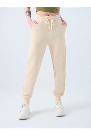 LOFT Jogger Fit Kadın Eşofman Altı Lf2039247 Q1.v1 Ekru
