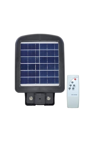 Horoz 50w Siyah Led Solar Güneş Enerjili Lamba Sokak Armatür Beyaz Işık