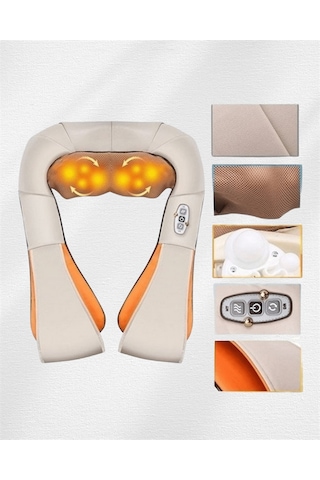 6 Başlıklı Isıtmalı Masaj Cihazı Tüm Vücut İçin Derin Kas Masajı