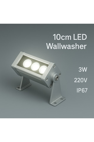 10cm 3watt Wallwasher Led Naturel Beyaz 4000k Duvar Boyama Naturel Beyaz 4000k