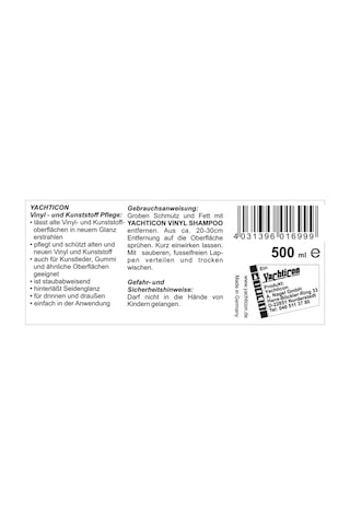 Yachticon - Vinil Ve Plastik Koruyucu Bakım Spreyi 500 Ml : Matlaşmış Yüzeylere İpeksi Parlaklık Ve Toz İtici Koruma Kalkanı