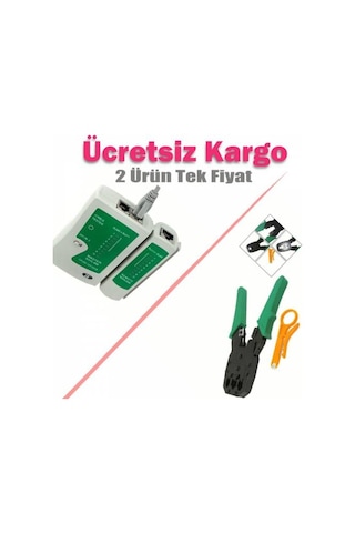 Rj9 Rj45 Rj11 Telefon Jack Sıkma Pensesi Data Kablosu Test Cihazı