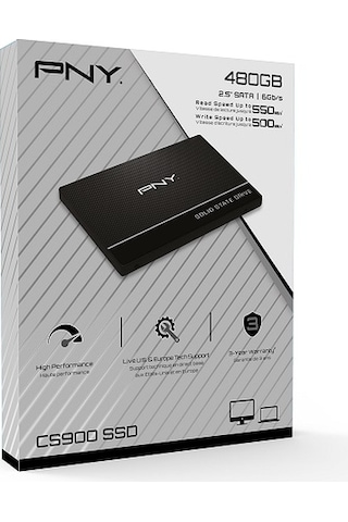 Pny CS900 480GB 550/500MB/S 2.5" SATA3 SSD DISK (SSD7CS900-480-PB)