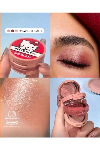 Hello Kitty Sheglam 3 Katlı Aynalı Göz Farı Sweetheart Sweetheart