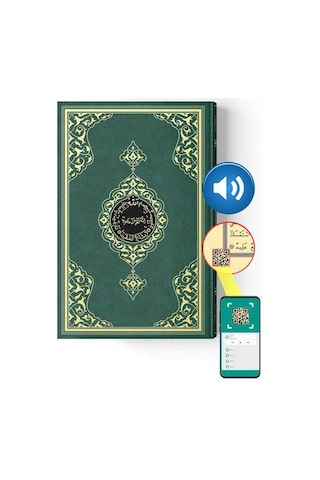 Cami Boy Kur'An-I Kerim (2 Renkli. Yeşil. Mühürlü) N11.926