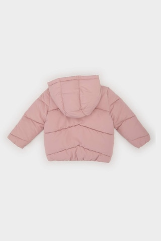 Defacto Kız Bebek Rüzgar Geçirmez Su İtici Kapüşonlu Şişme Mont E7360a525aubr86 Pembe