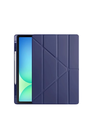 İpad Pro 11 2024 Kılıf Kalemlikli Hugo Tablet Kılıfı - Lacivert Diğer