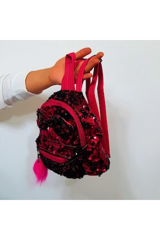 Fiyra Crn Fuşya Pullu Kız Çocuk Sırt Çantası 16cmx20cmx10cm Fuşya