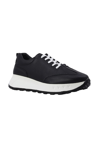 Albishoes Albini Kadın Hakiki Deri Günlük Spor Ayakkabı Siyah
