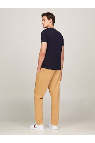 Tommy Hilfiger Erkek Core Tommy Logolu T-shirt - Mavi Mavi
