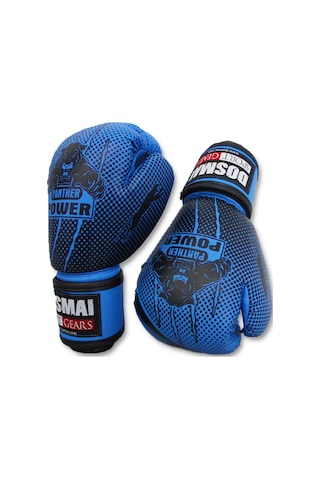 Dosmai Panther Power Boks Kick Boks Muay Thai Eldiveni Mavi El341 Mavi