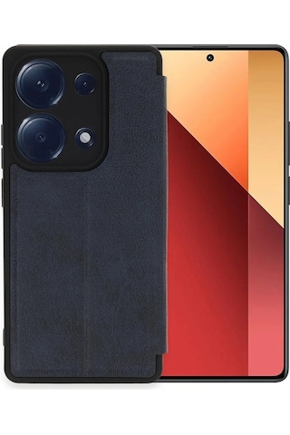 Gld-spt- Newface Xiaomi Redmi Note 13 Pro 4g Kılıf Flip Cover - Lacivert