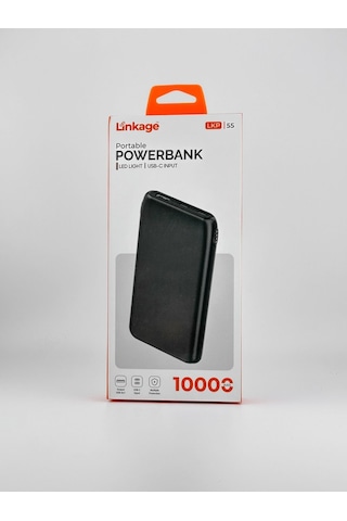 Linkage Micr Usb Ve Type-C Girişli Powerbank 10000 Mah Siyah