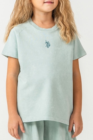 U.s. Polo Assn. Kız Çocuk Yeşil Pijama Takım Yeşil