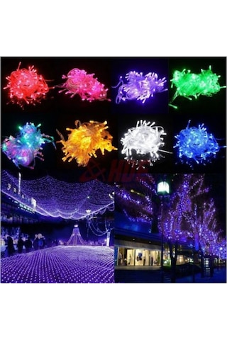 Dekoratif 100 Led 10 Metre Animasyonlu Yılbaşı Süs Ağaç Led