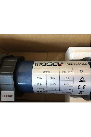 Mosel Sel70-M100 Redüktörlü Kepenk Motoru  Faturalı