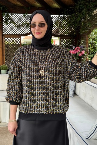 Rabia Şamlı Tüvit Sweat Sarı Normal