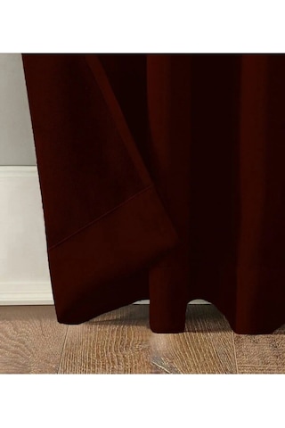 Bordo Blackout Işık Geçirmez Termal Karartma Güneşlik Perde En X Boy