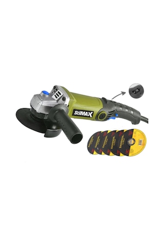 Stilmax STM35AG 3500 W Devir Ayarlı Spiral Taşlama Makinesi + Taşlama 125 MM 5 Adet