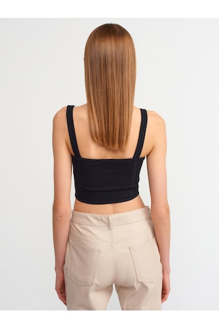 Dilvin Korse Top-siyah Siyah