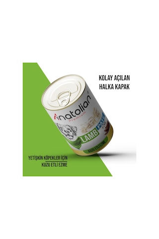 Anatolian Premium Kuzulu Ezme Yetişkin Köpek Konservesi 400 gr x 12 Adet
