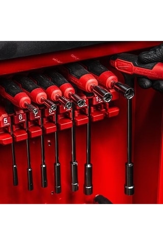 Milwaukee 7 Parça Metrik Lokma Anahtar Seti Ergonomik Tutma Saplı - Askı Aparatlı - 4932498704
