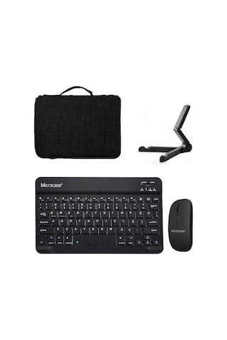 Apple Uyumlu iPad Air 11 2024 Çanta+tr Bt Klavye+mouse+stand-al8126