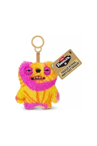 Fuggler Sarı Pembe Peluş Anahtarlık Seri 6 Orijinal Zuru Koleksiyon Çanta Süsü Anahtarlık 11,5 Cm