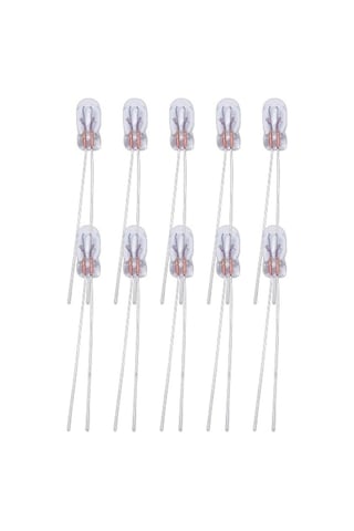 10 Adet 7x3mm 12v Mini Ampul Kıl Bacak Dipsiz Gösterge Ampulü Sarı Işık 7mmx3mm