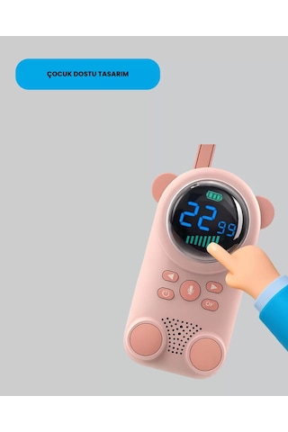 Lcd Ekranlı Bebek Telsizi - İki Yönlü Ses Uzun Menzil Çocuk Dostu Tasarım