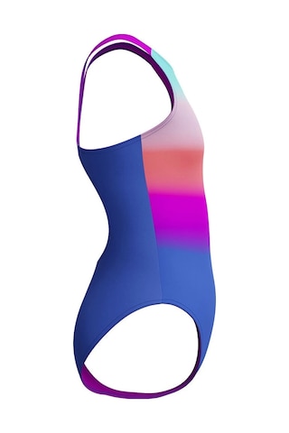 Speedo Digital Baskı Kız Çocuk Yüzücü Mayosu Pembe-mavi Mor