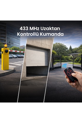 Alpsmart As866 4 Butonlu Uzaktan Kumanda 433 Mhz