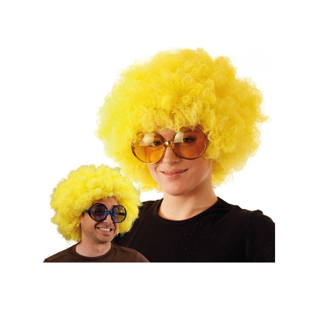 Sarı Renk Kıvırcık Afro Bonus Peruk 5690 " 97549599