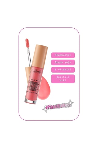 Callista Vivid Shine Lipgloss Nemlendirici Işıltılı Dudak Parlatıcısı - 107 Playdate Pink - Pembe