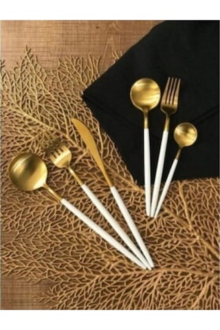Ikon 72 Parça 12 Kişilik Çatal Kaşık Bıçak Seti Gold