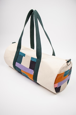 Fabric Craft Bag Spor Çantası Kanvas Günlük Seyahat Ve Fitness Çantası Unisex Krem