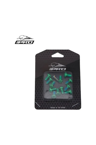 Pro Bisiklet Scooter Fren Disk Vidası Rotor Civatası 6 Vida Mtb Rotor Vidası 12li Paket Yeşil Renk